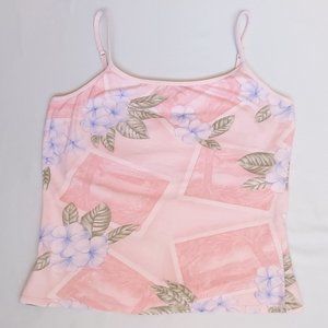 La Cabaña Tank Womens Medium Pink Floral - SOLD